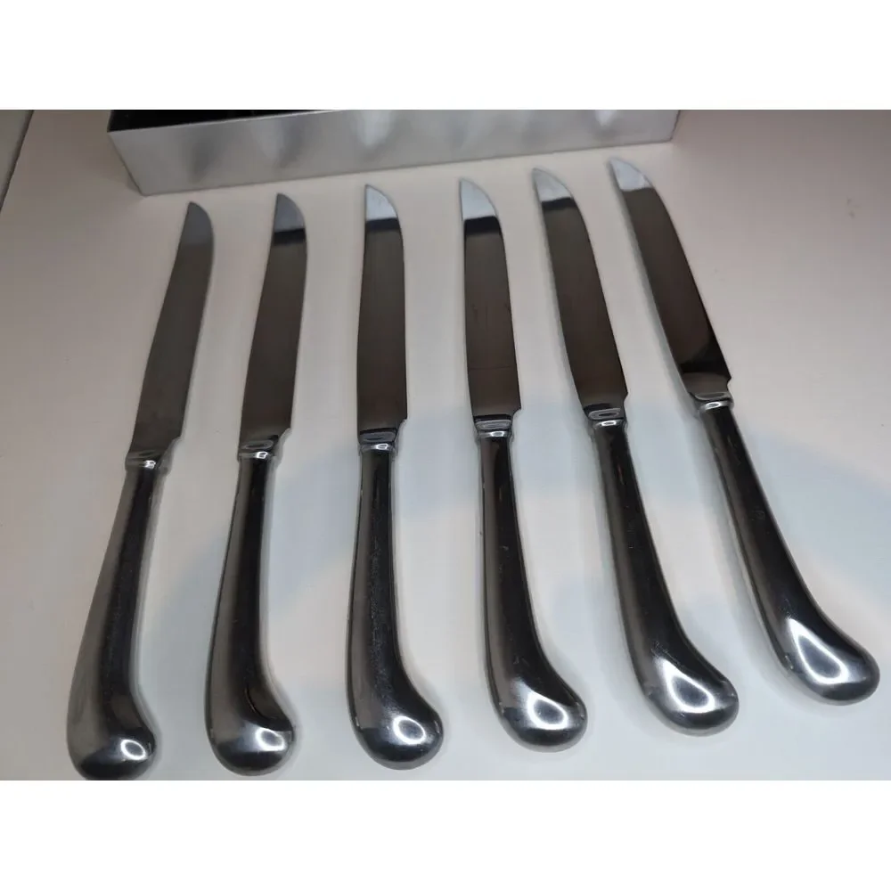 Oxford Hall Silversmiths Set Of 6 Stainless Steel Japan‎ Knifes